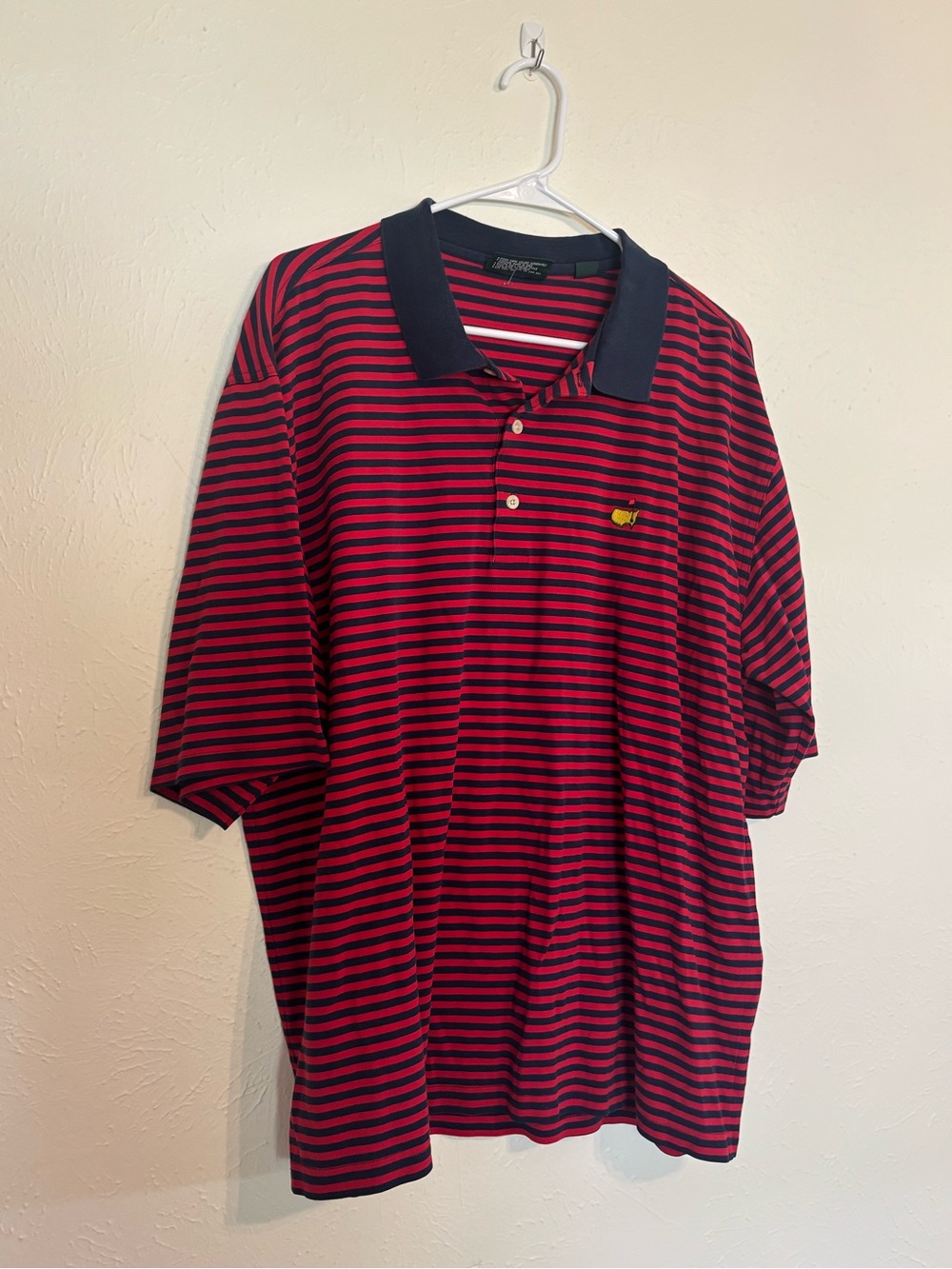 Masters Red & Black Striped‎ Polo Shirt